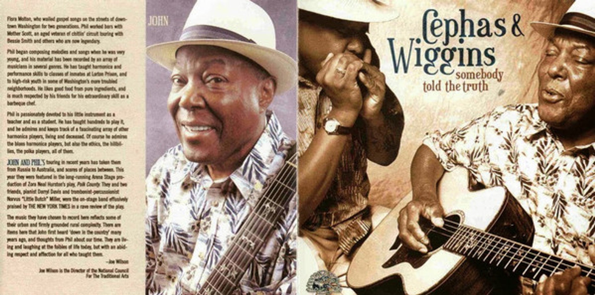 Label Disc: Cephas & Wiggins – Somebody Told the Truth CD | Relix