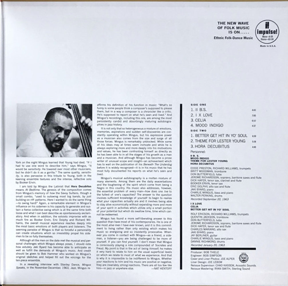 Label Disc: Charles Mingus – Mingus Mingus Mingus Mingus Mingus (Verve Acoustic Sounds Series LP Vinyl) Vinyl LP | Relix