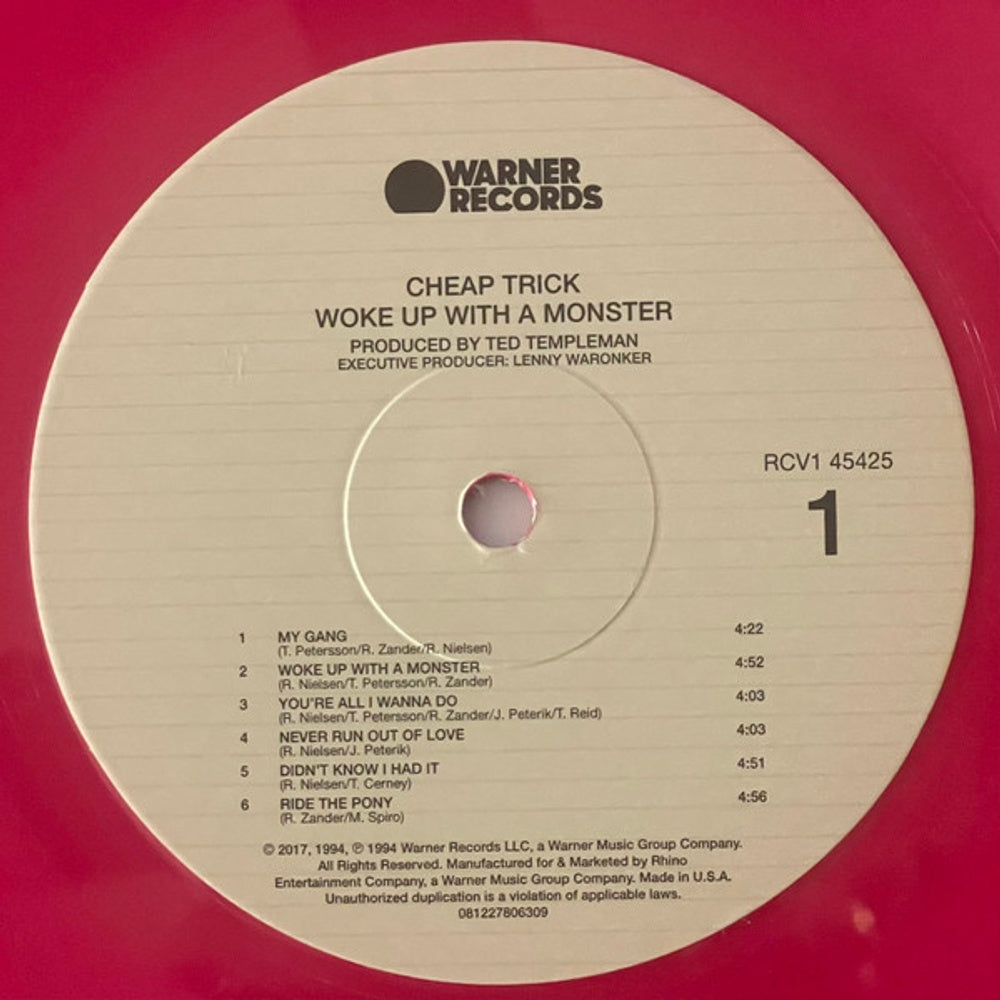Label Disc: Cheap Trick – Woke Up With A Monster (Syeor26, Colored LP Vinyl) Vinyl LP | Relix
