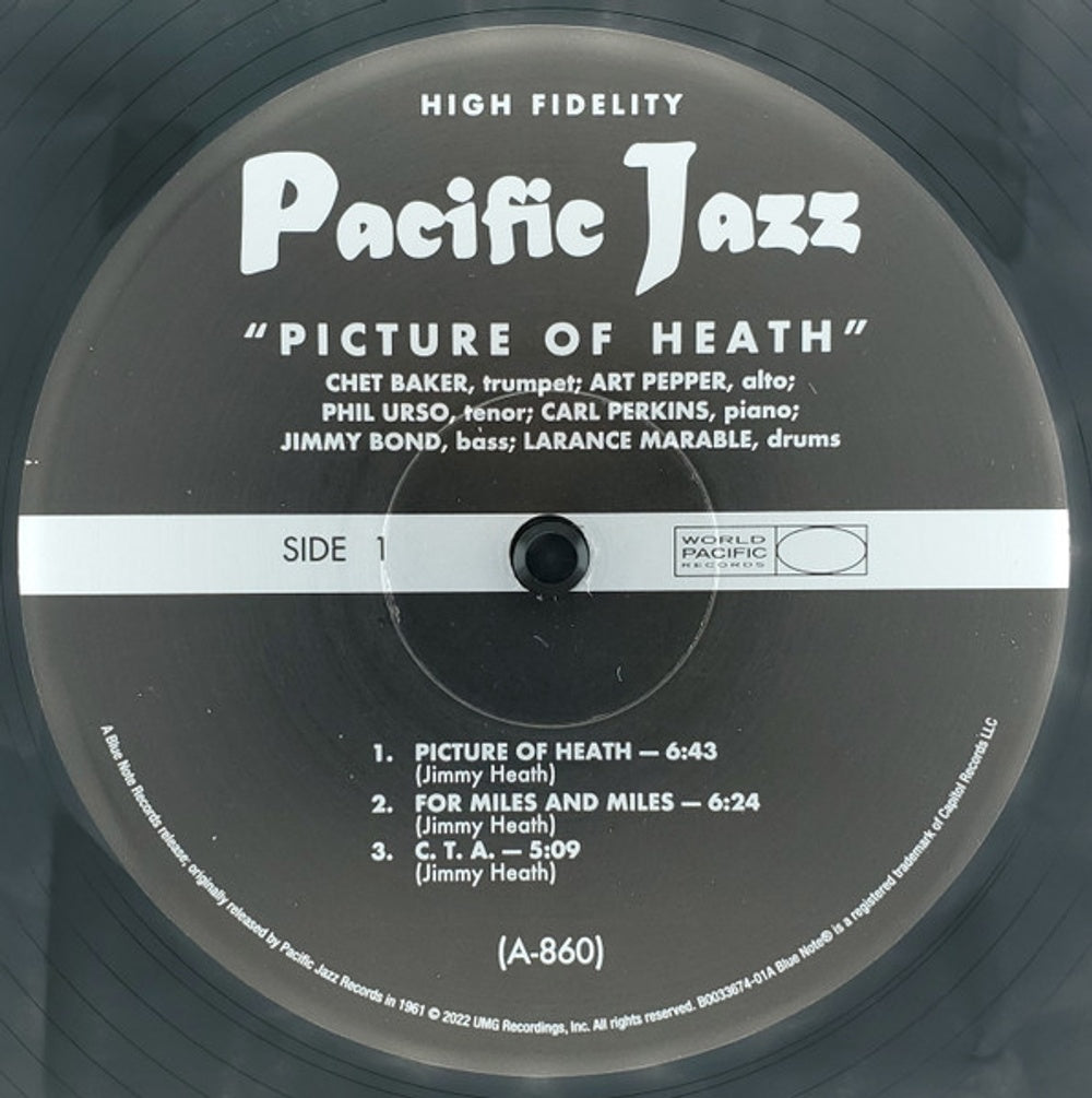 Label Disc: Chet Baker, Art Pepper & Phil Urso – Picture Of Heath (Blue Note Tone Poet Series LP Vinyl) Vinyl LP | Relix