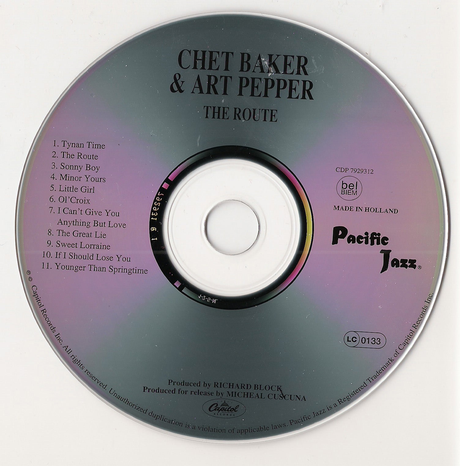Label Disc: Chet Baker – Route CD | Relix