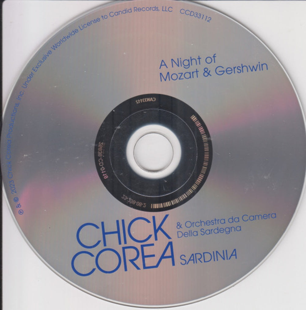 Label Disc: Chick Corea – Sardinia (Digipak CD) CD | Relix