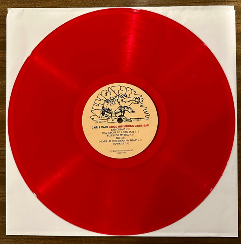 Label Disc: Chris Cain – Good Intentions Gone Bad (Colored, Red LP Vinyl) Vinyl LP | Relix