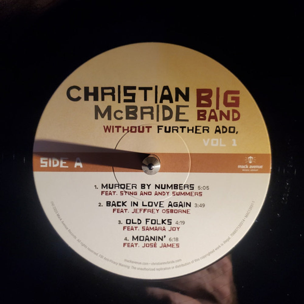 Label Disc: Christian Mcbride  Big Band – Without Further Ado Vol 1 Vinyl LP | Relix