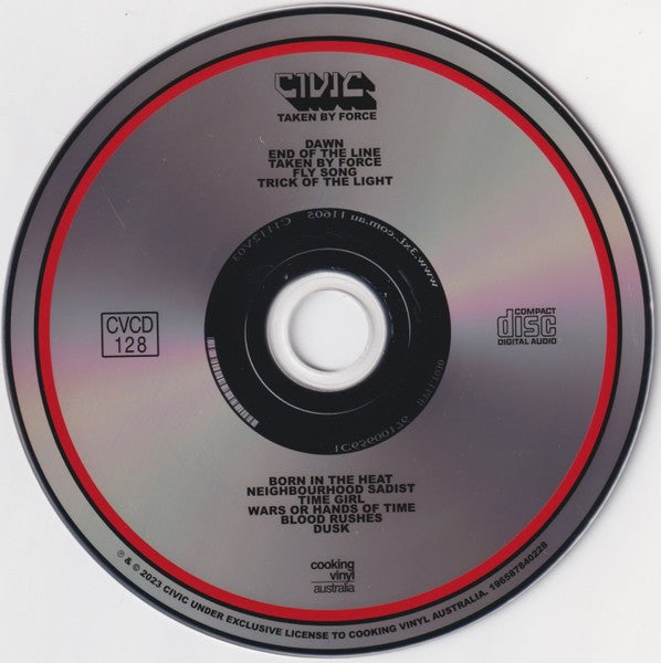 Label Disc: CIVIC – Taken By Force CD | Relix