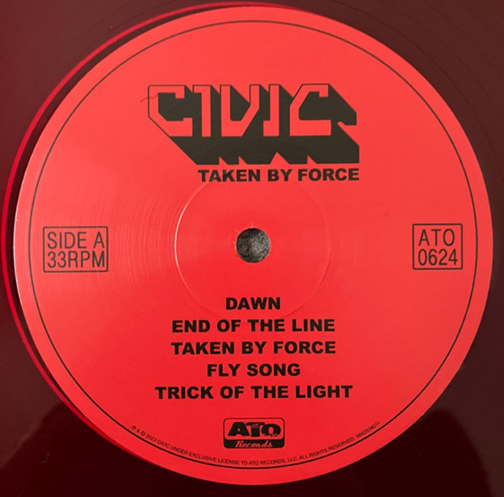 Label Disc: CIVIC – Taken By Force (Translucent Red LP Vinyl) Vinyl LP | Relix