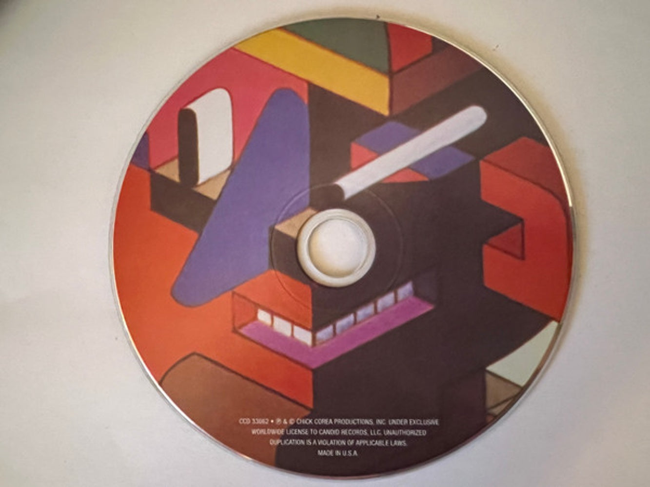 Label Disc: Corea, Chick – Beneath The Mask CD | Relix