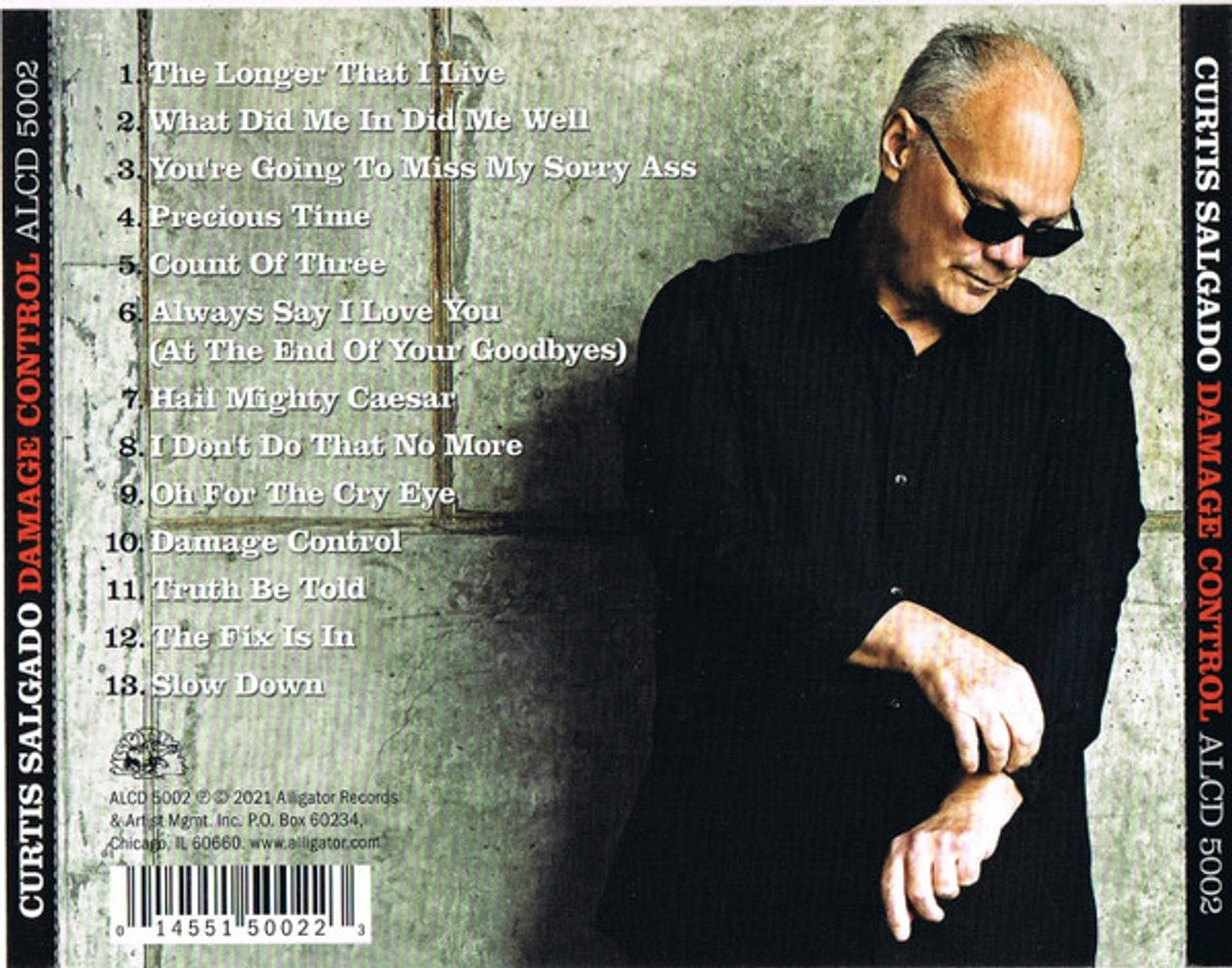 Label Disc: Curtis Salgado – Damage Control CD | Relix