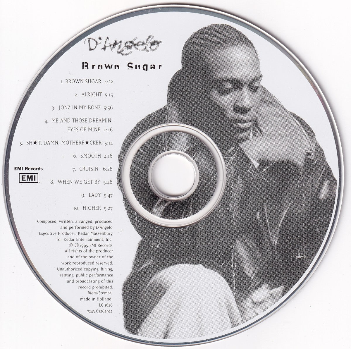 Label Disc: D'Angelo – Brown Sugar CD | Relix