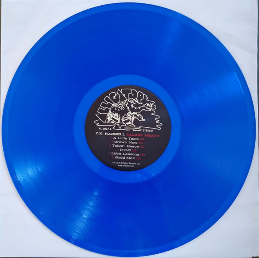 Label Disc: D Harrell .K. – Talkin' Heavy (Blue, Clear LP Vinyl) Vinyl LP | Relix