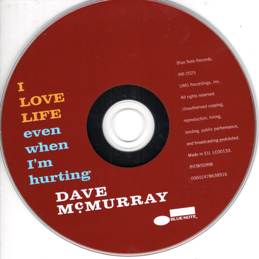 Label Disc: Dave McMurray – I Love Life Even When I'm Hurting CD | Relix