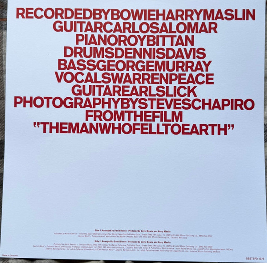 Label Disc: David Bowie – Station To Station (Limited Edition, Pict, Post, Aniv LP Vinyl) Vinyl LP | Relix