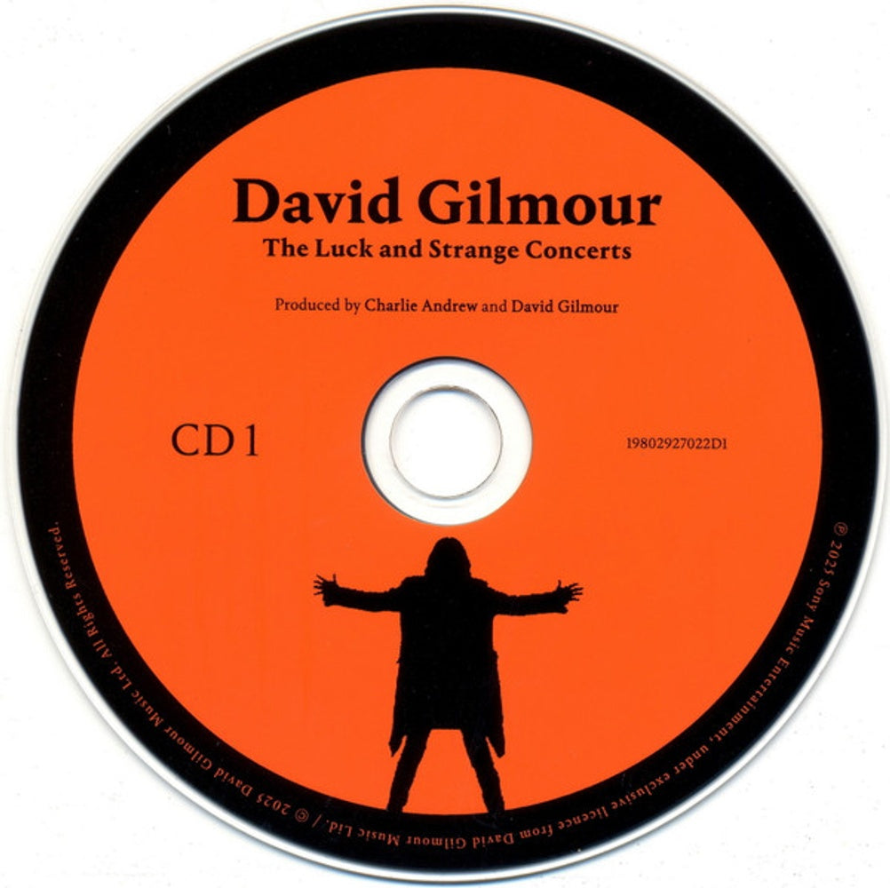 Label Disc: David Gilmour – The Luck And Strange Concerts (2 CD Set with Booklet) CD | Relix