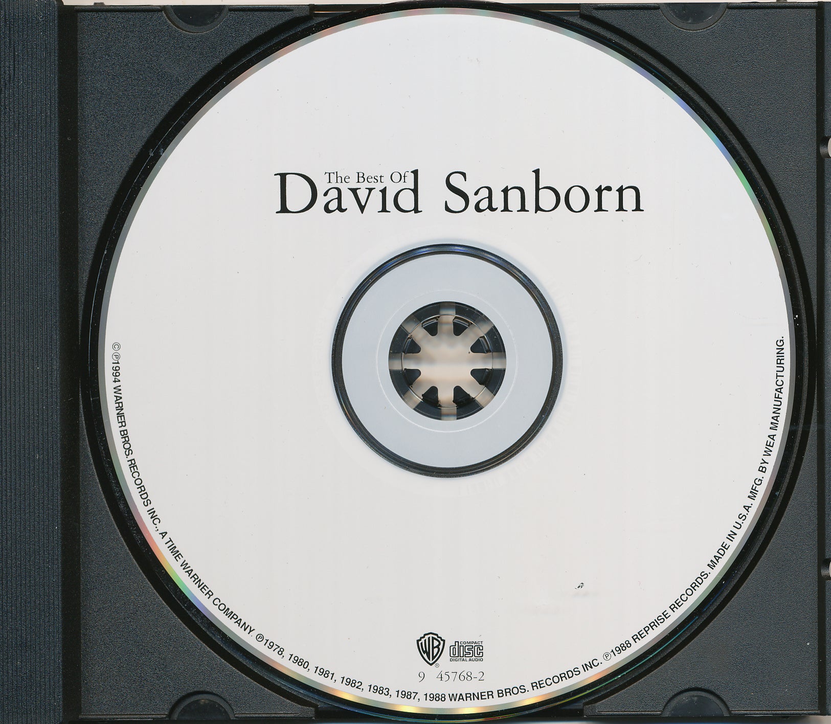 Label Disc: David Sanborn – The Best Of David Sanborn CD | Relix