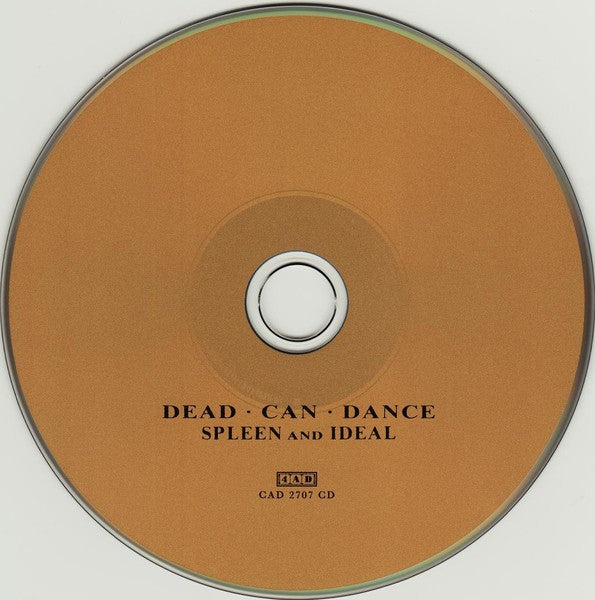 Label Disc: Dead Can Dance – Spleen & Ideal (Reissue, Spkg CD) CD | Relix