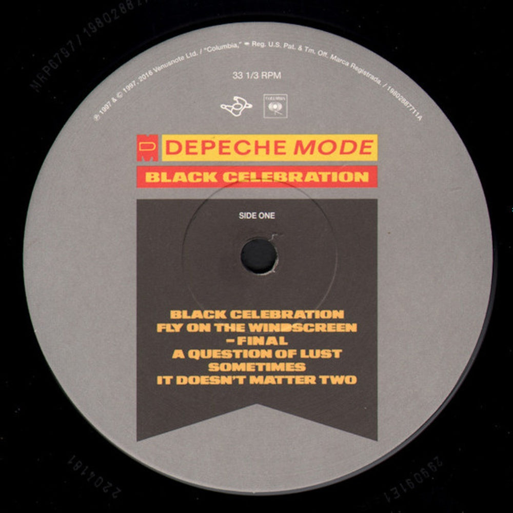 Label Disc: Depeche Mode – Black Celebration Vinyl LP | Relix