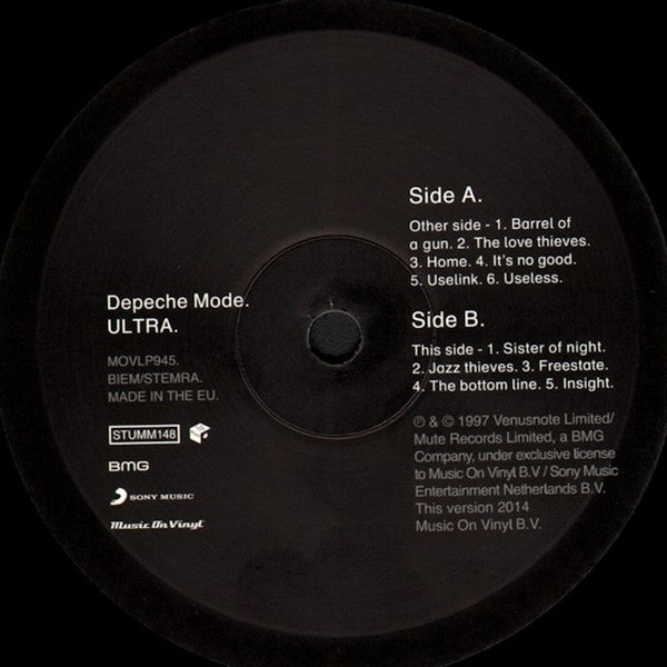 Label Disc: Depeche Mode – Ultra CD | Relix