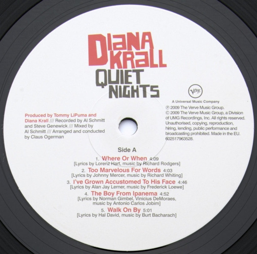 Label Disc: Diana Krall – Quiet Nights Vinyl LP | Relix