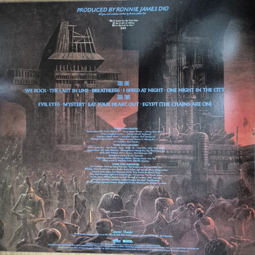 Label Disc: Dio – Last In Line (Rhino Reserve LP Vinyl) Vinyl LP | Relix