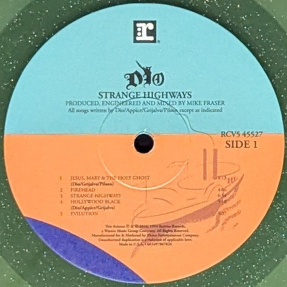 Label Disc: Dio – Strange Highways (Green LP Vinyl) Vinyl LP | Relix