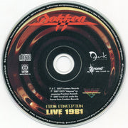 Label Disc: Dokken – From Conception: Live 1981 CD | Relix