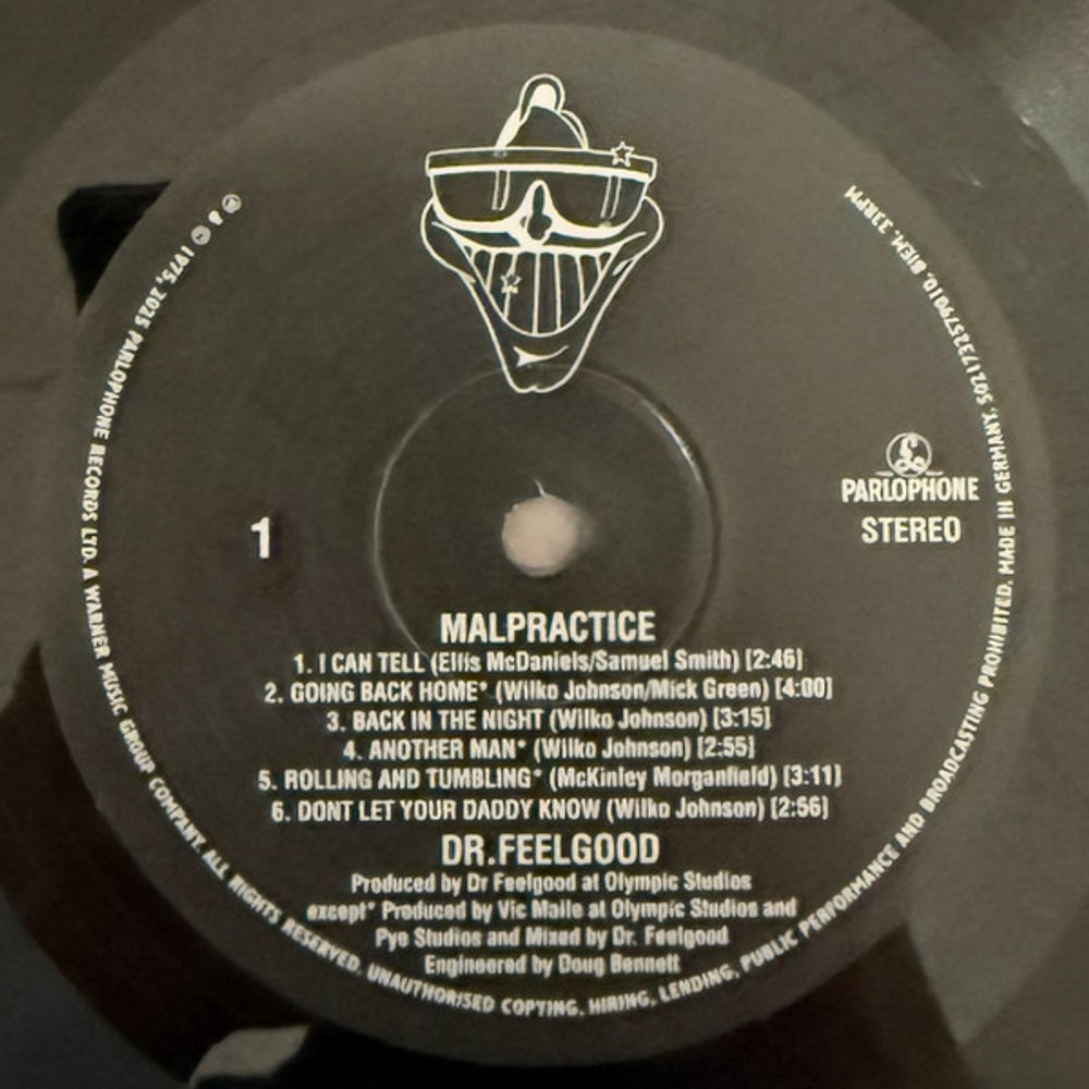 Label Disc: Dr Feelgood – Malpractice (2025 Remaster LP Vinyl) Vinyl LP | Relix