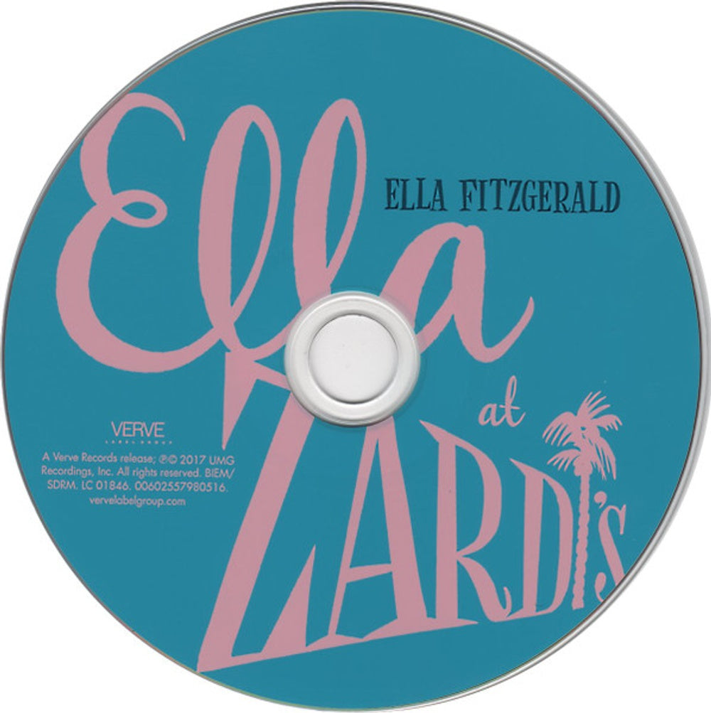 Label Disc: Ella Fitzgerald – Ella At Zardi's CD | Relix