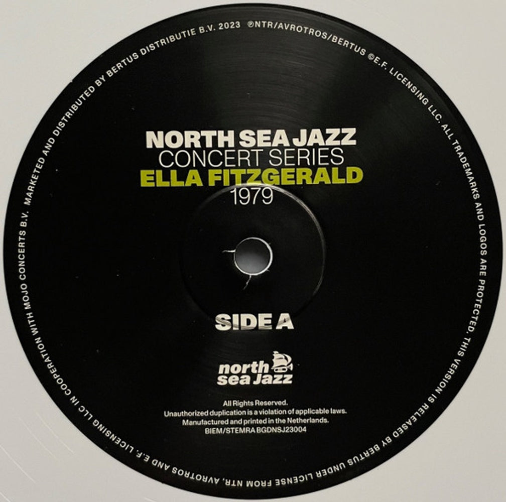 Label Disc: Ella Fitzgerald – North Sea Jazz Concert Series-1979 (Colored, Limited Edition LP Vinyl) Vinyl LP | Relix