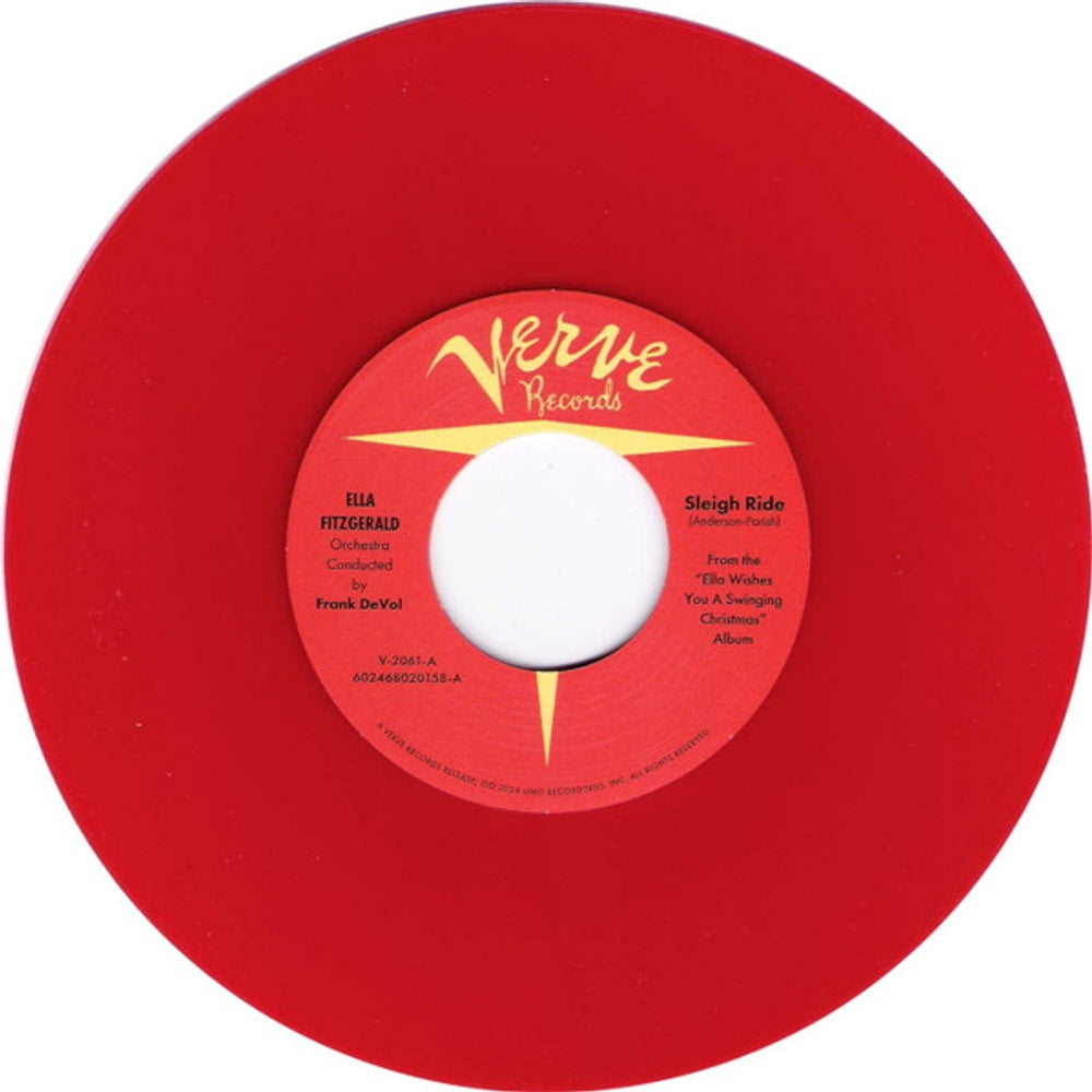 Label Disc: Ella Fitzgerald – Sleigh Ride (7" Vinyl) Vinyl LP | Relix