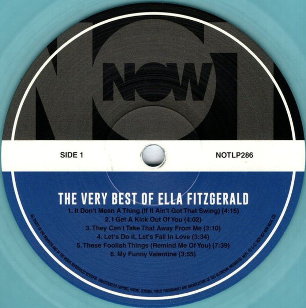 Label Disc: Ella Fitzgerald – Very Best Of (Blue, 180 Gram, Uk LP Vinyl) Vinyl LP | Relix