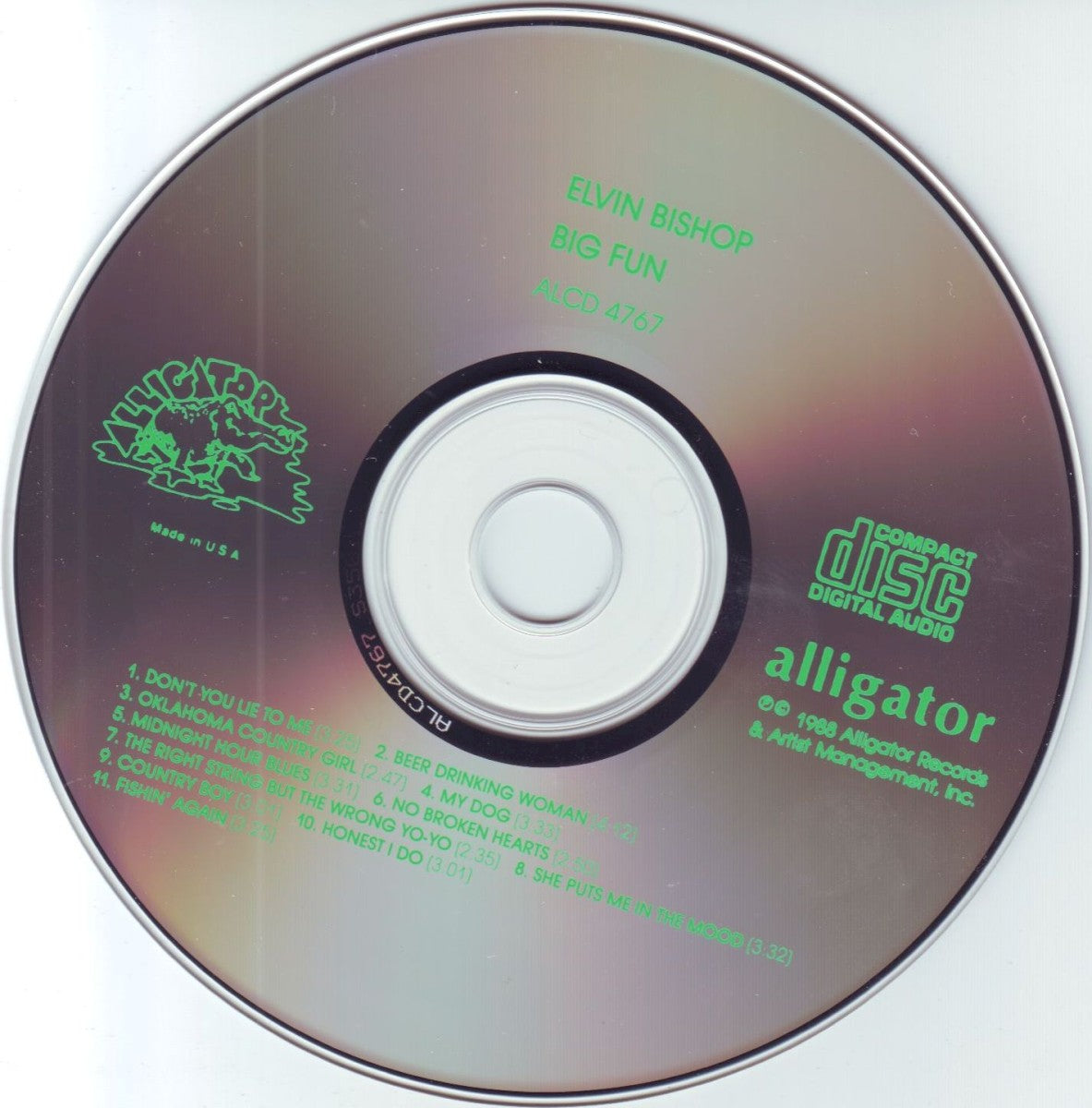 Label Disc: Elvin Bishop – Big Fun CD | Relix