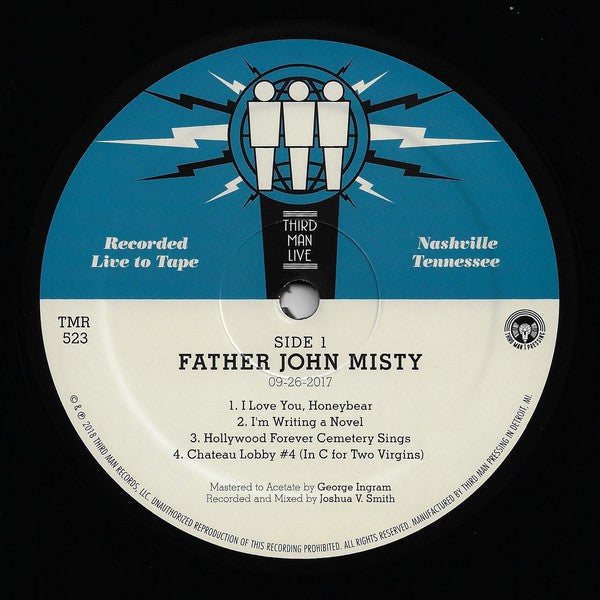 Label Disc: Father John Misty – Live At Third Man Records Vinyl LP | Relix