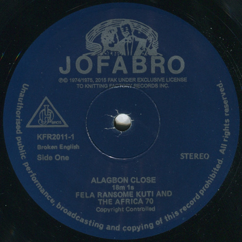 Label Disc: Fela Kuti – Alagbon Close (Download Included LP Vinyl) Vinyl LP | Relix