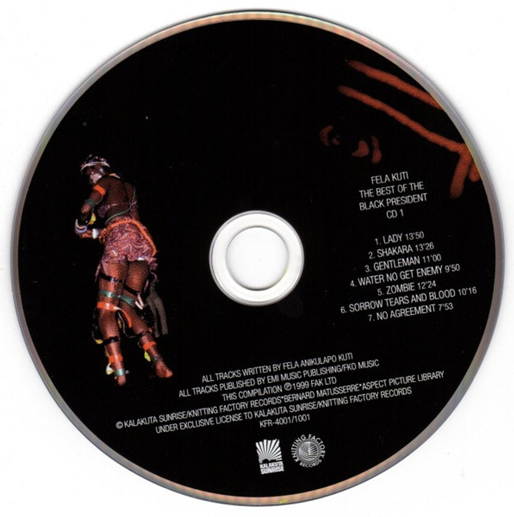 Label Disc: Fela Kuti – The Best Of The Black President (2-CD) CD | Relix