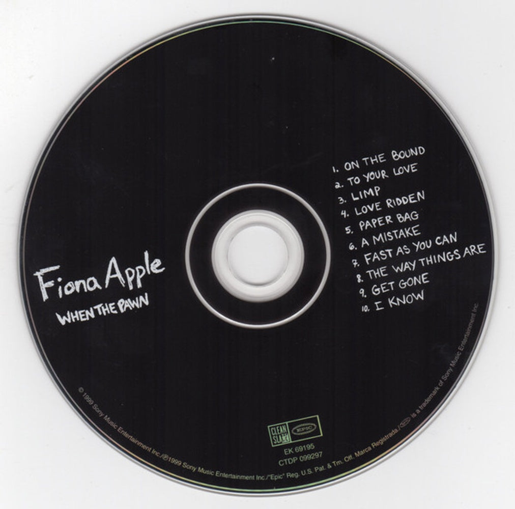 Label Disc: Fiona Apple – When The Pawn… (CD) CD | Relix