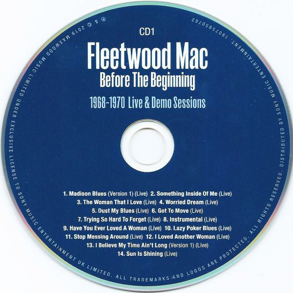 Label Disc: Fleetwood Mac – Before The Beginning: Live 1968-1970 CD | Relix