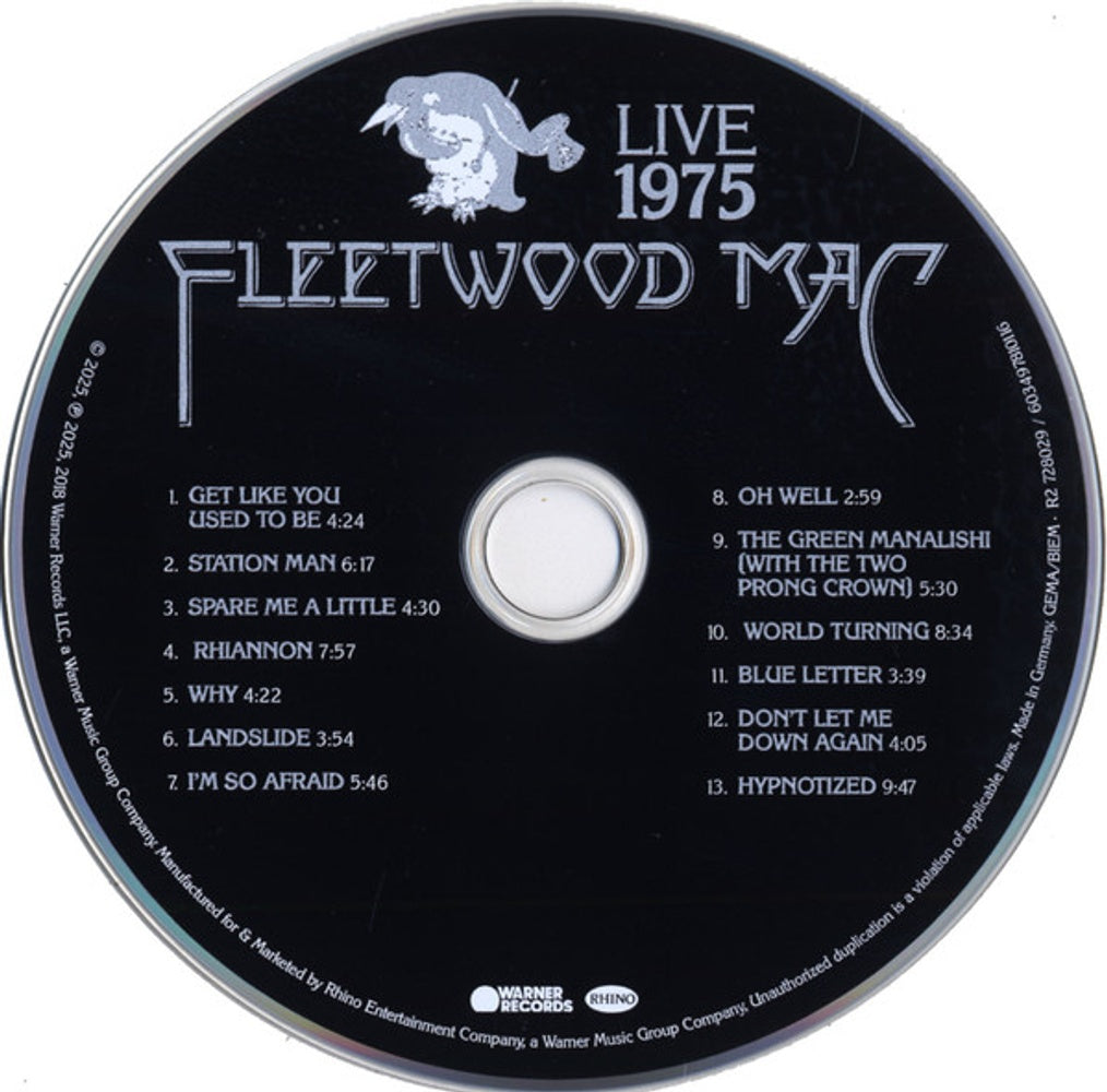 Label Disc: Fleetwood Mac – Fleetwood Mac: Live 1975 CD | Relix