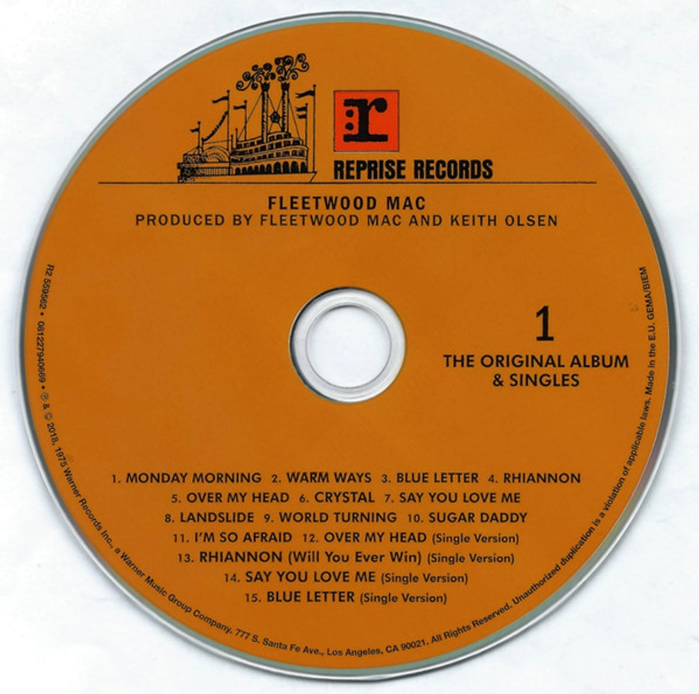 Label Disc: Fleetwood Mac – Fleetwood Mac: Remastered (Expanded Edition 3-CD) CD | Relix