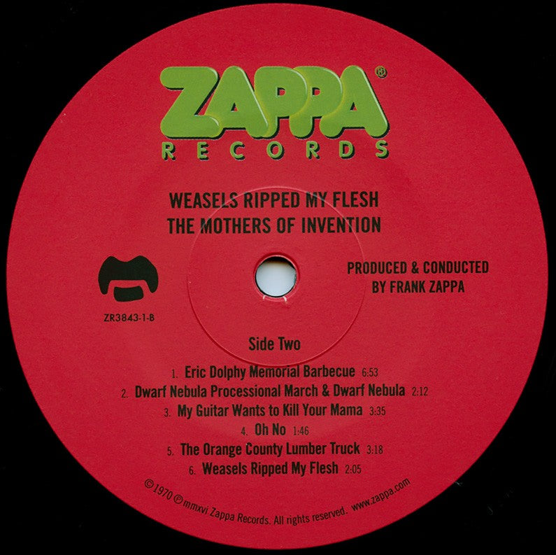 Label Disc: Frank Zappa – Weasels Ripped My Flesh Vinyl LP | Relix