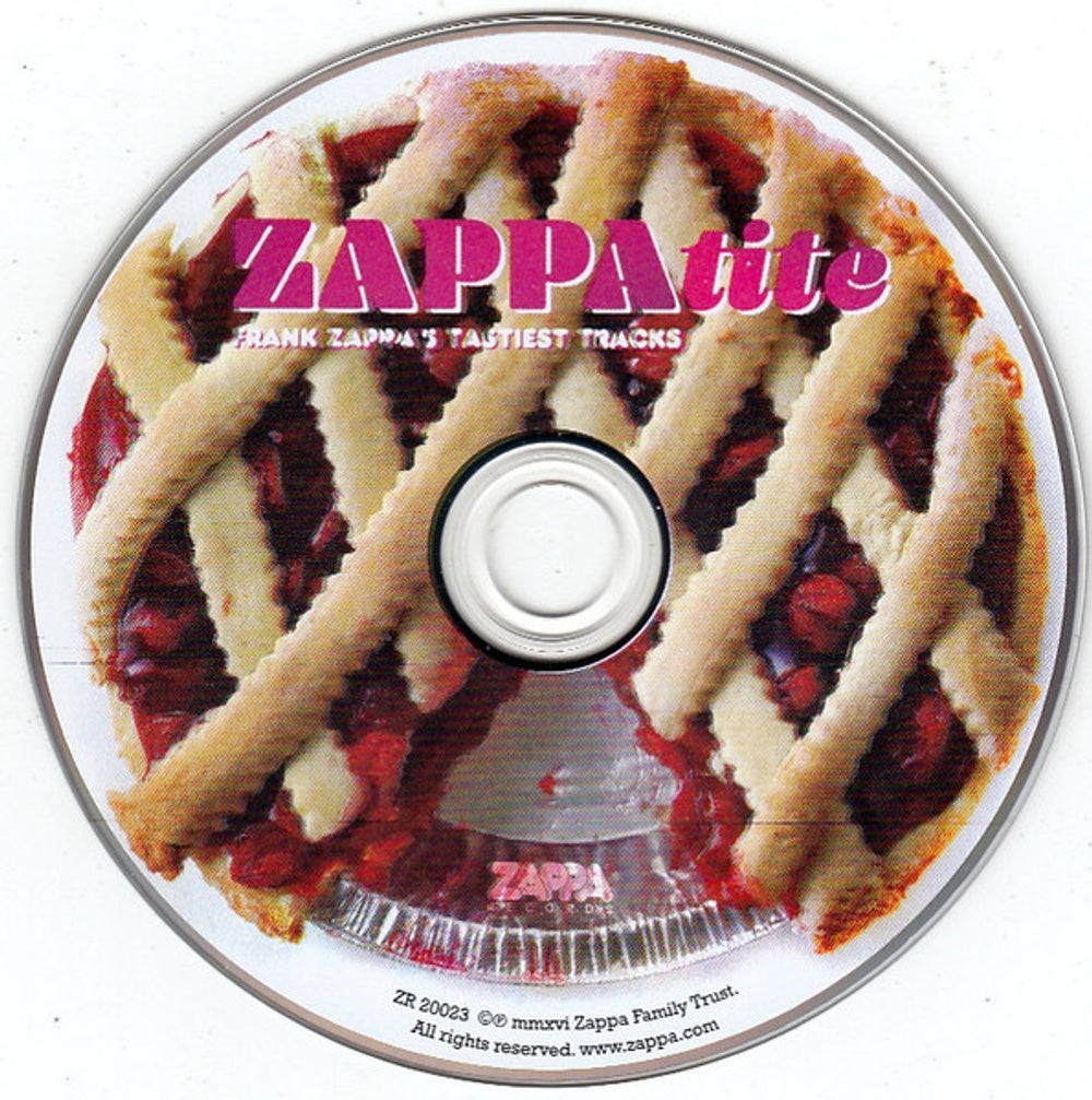 Label Disc: Frank Zappa – Zappatite: Frank Zappa's Tastiest Tracks CD | Relix
