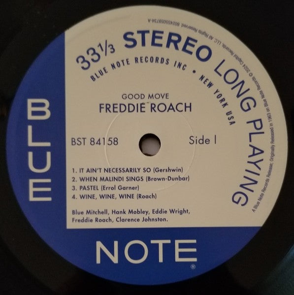 Label Disc: Freddie Roach – Good Move (Blue Note Tone Poet Series, 180 Gram LP Vinyl) Vinyl LP | Relix