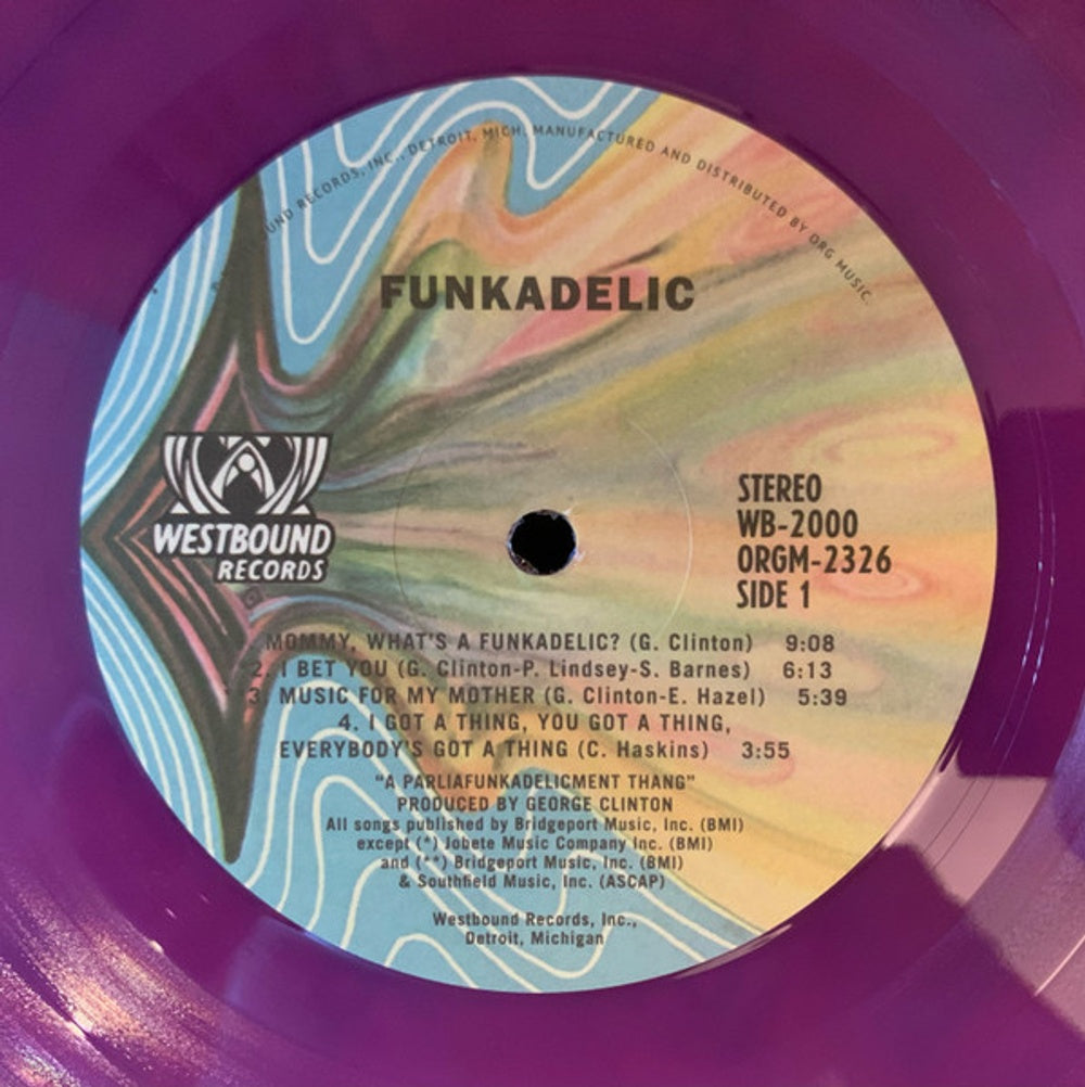 Label Disc: Funkadelic – Funkadelic - Purple (Colored, Purp LP Vinyl) Vinyl LP | Relix