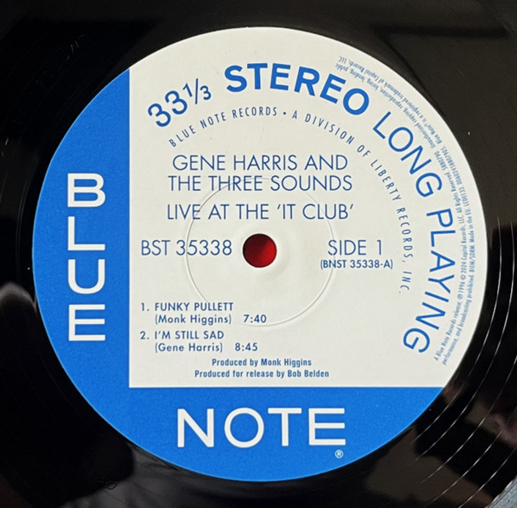 Label Disc: Gene Harris  And The Three Sounds – Live At The 'it Club' (Blue Note Classics Series LP Vinyl) Vinyl LP | Relix