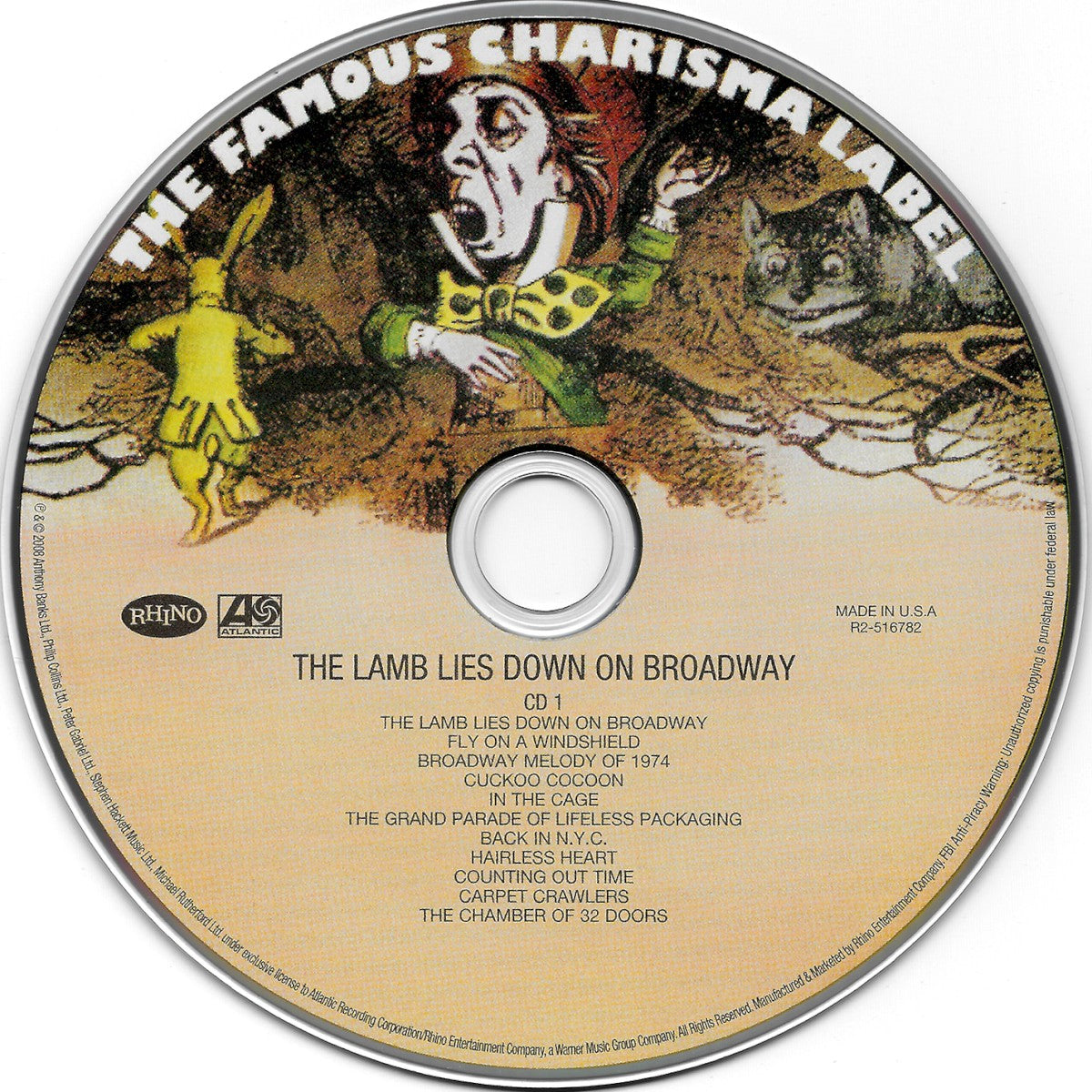 Label Disc: Genesis – Lamb Lies Down on Broadway CD | Relix