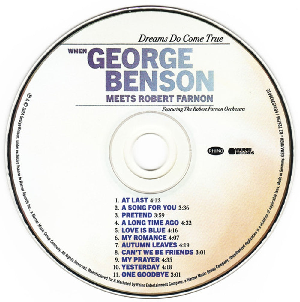 Label Disc: George Benson – Dreams Do Come True: When George Benson Meets CD | Relix