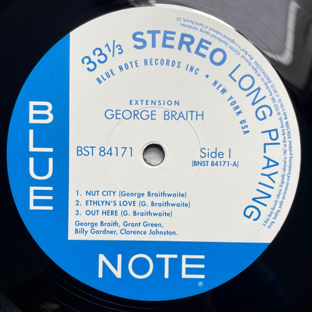 Label Disc: George Braith – Extension Vinyl LP | Relix