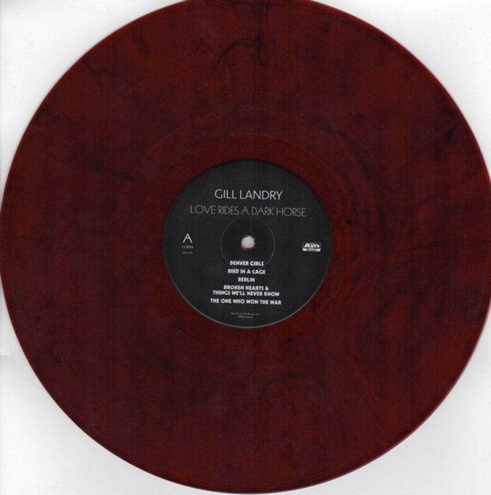 Label Disc: Gill Landry – Love Rides A Dark Horse (Red & Black Swirl LP Vinyl) Vinyl LP | Relix