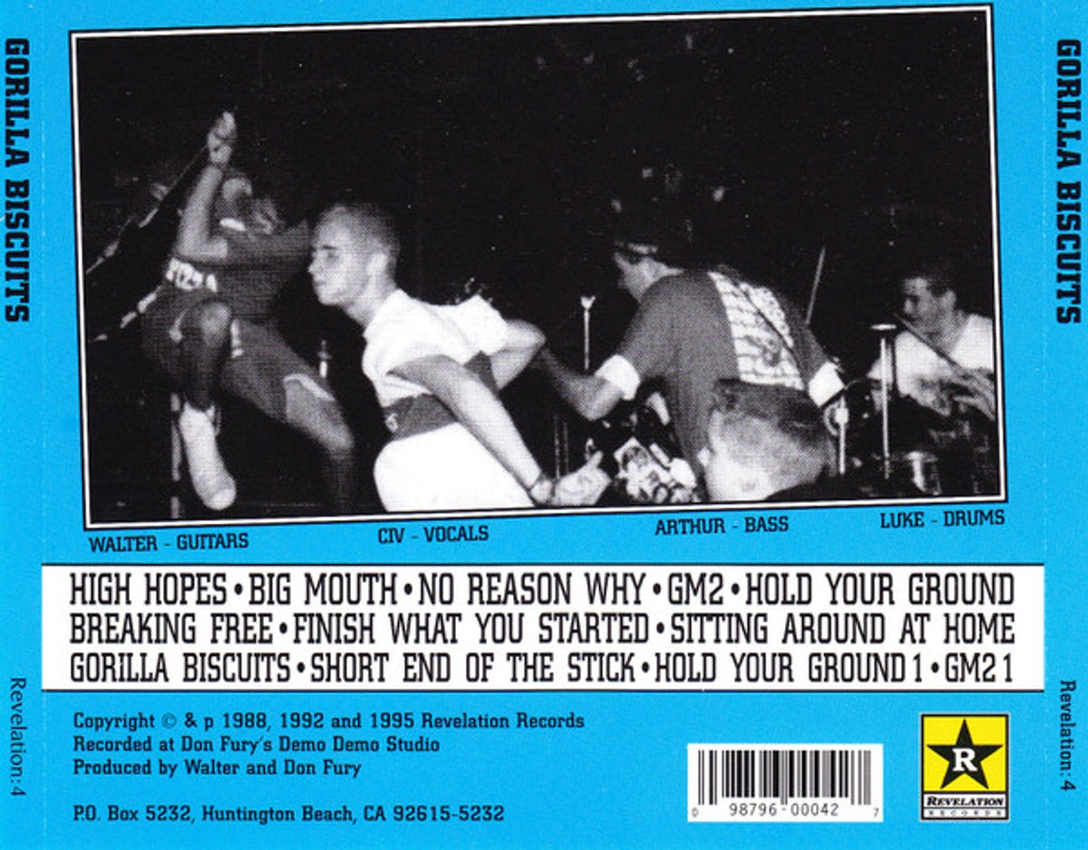 Label Disc: Gorilla Biscuits – Gorilla Biscuits (CD) CD | Relix