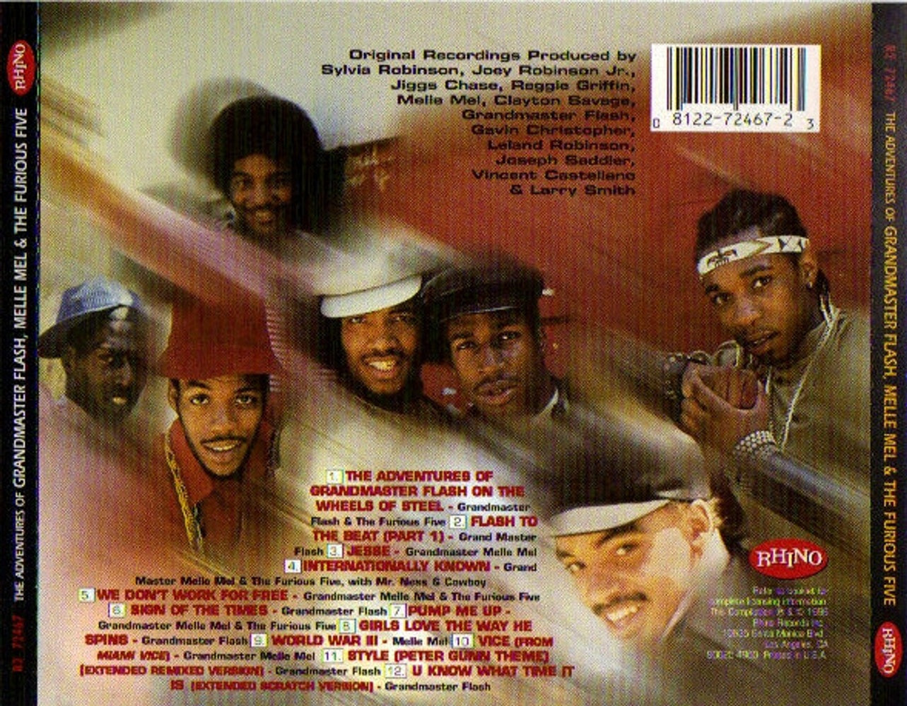 Label Disc: Grandmaster Flash/Furious Five/Melle Mel – Adventures of: More of the Best CD | Relix
