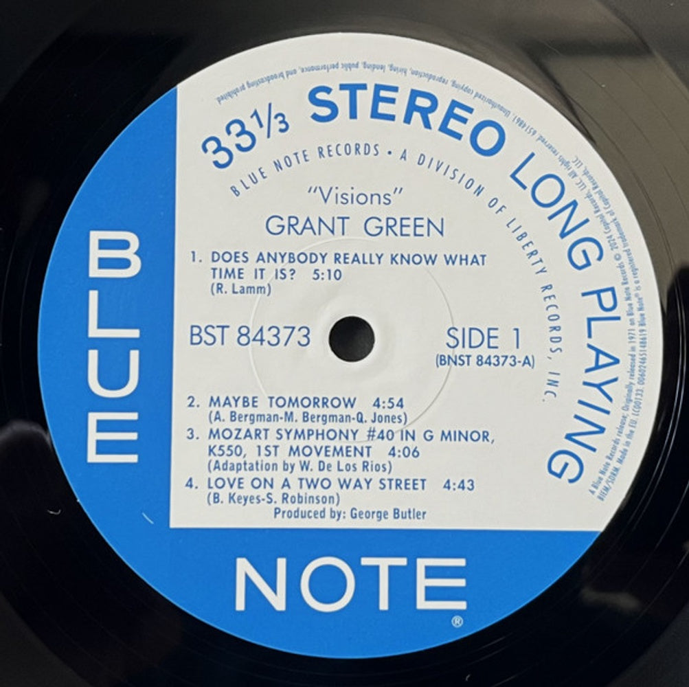 Label Disc: Grant Green – Visions (Blue Note Classic Vinyl Series, 180 Gram) Vinyl LP | Relix